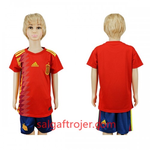 Spanien Fodboldtrøjer Børn Hjemmebanesæt VM 2018 Spanien Fodboldtrøjer Børn Hjemmebanesæt VM 2018